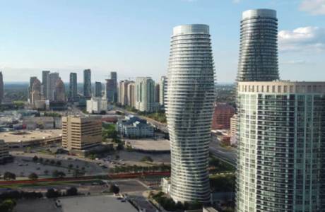 Absolute World Towers, AKA Marilyn Monroe Towers in Mississauga, Ontario, Canada