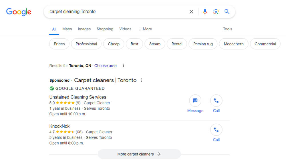 Google Guranteed Badge 2025